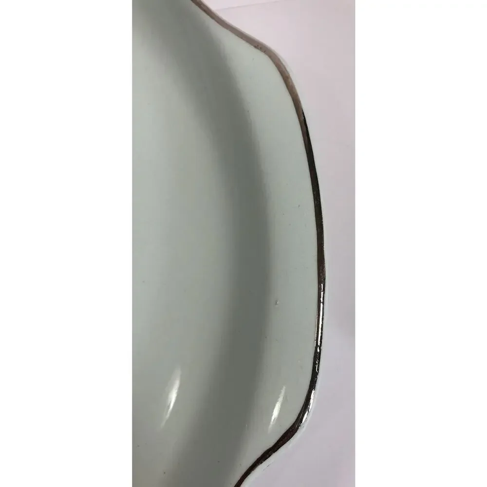 Vintage Universal Potteries Ballerina Mist Strawflower Chop Plate‎ Platter 12”